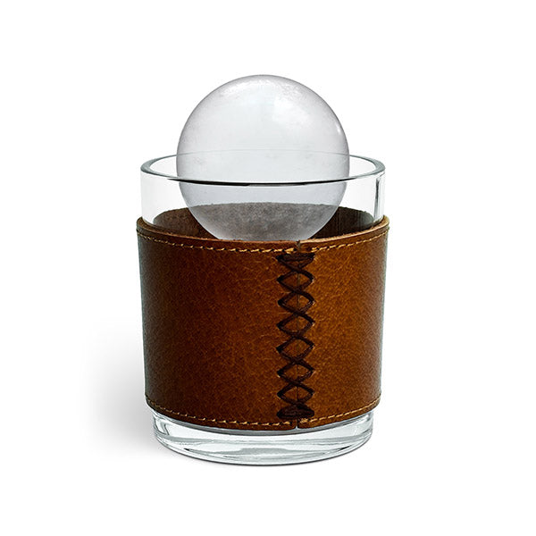 Leather Wrapped Rocks Glasses