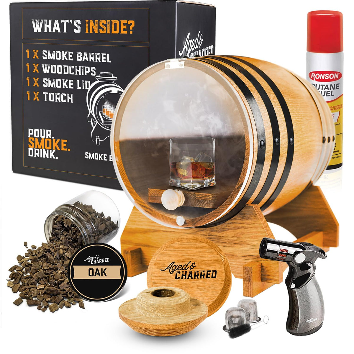 Cocktail Smoker Barrel Kit