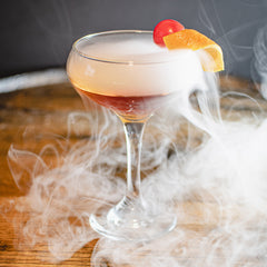 Manhattan Cocktail smoked with Aged & Charred Smoke Lid