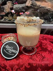 smores cocktail smoked with Smoke Lid by Aged and Charred