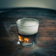 Smoky cocktail, smoked whiskey