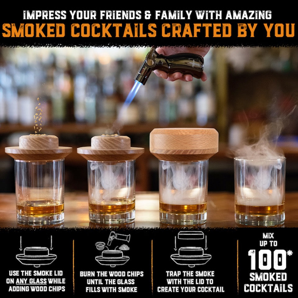 Aged & Charred Cocktail Smoker Kit - Thumbnail 3