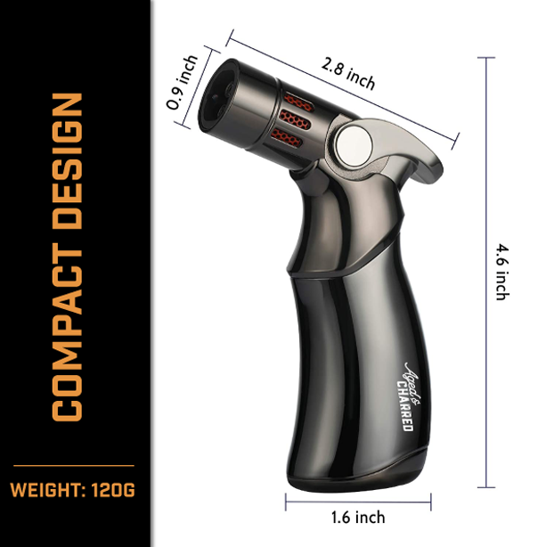 Torch Lighter For Cocktail Smokers Dimensions