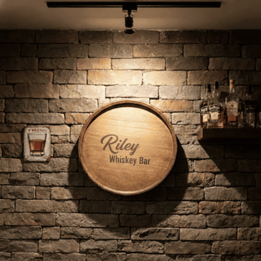 Whiskey Display Barrel Top