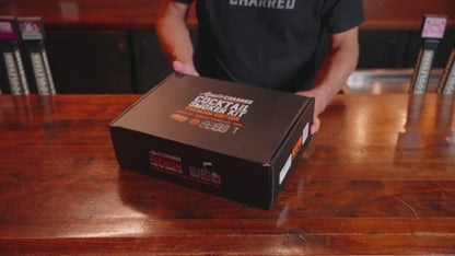 Kit Premium Smoke Lid - Tapa para ahumar cócteles en caja de madera